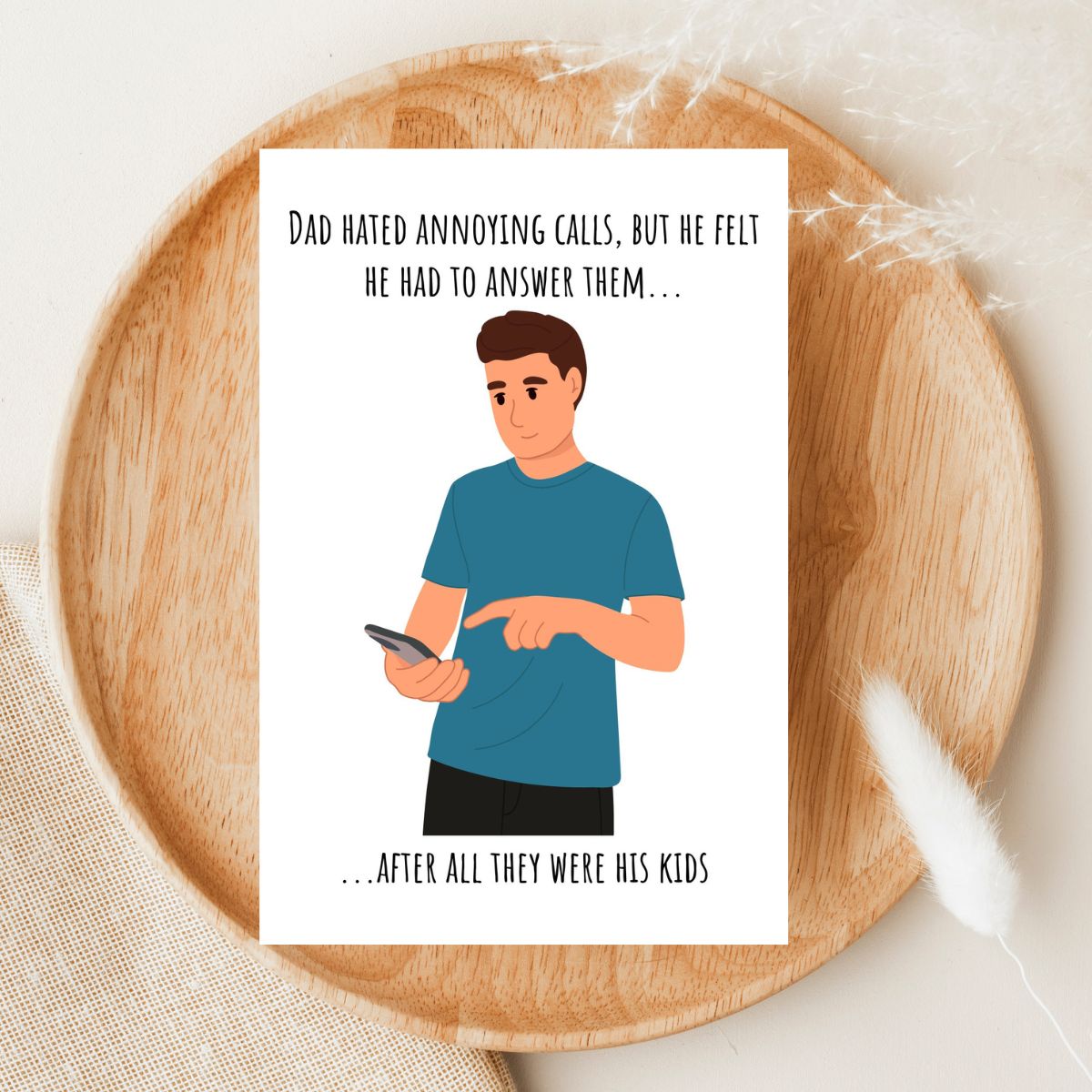 Funny Dad Card 😂 | Happy Birthday or Father’s Day from Your Favorite Kid!