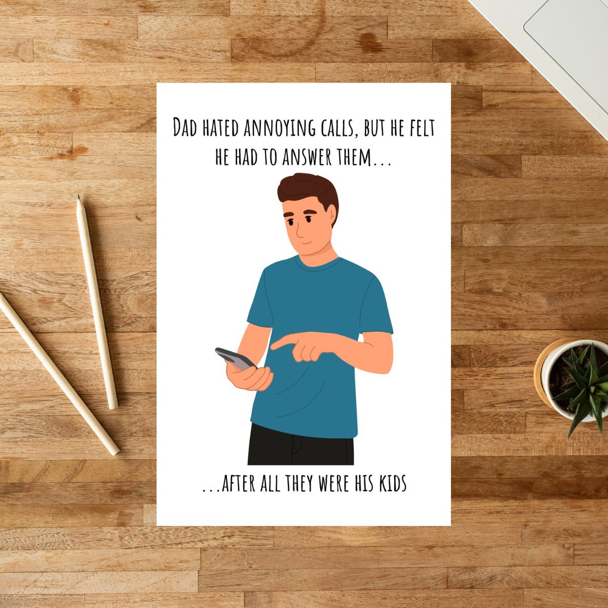 Funny Dad Card 😂 | Happy Birthday or Father’s Day from Your Favorite Kid!