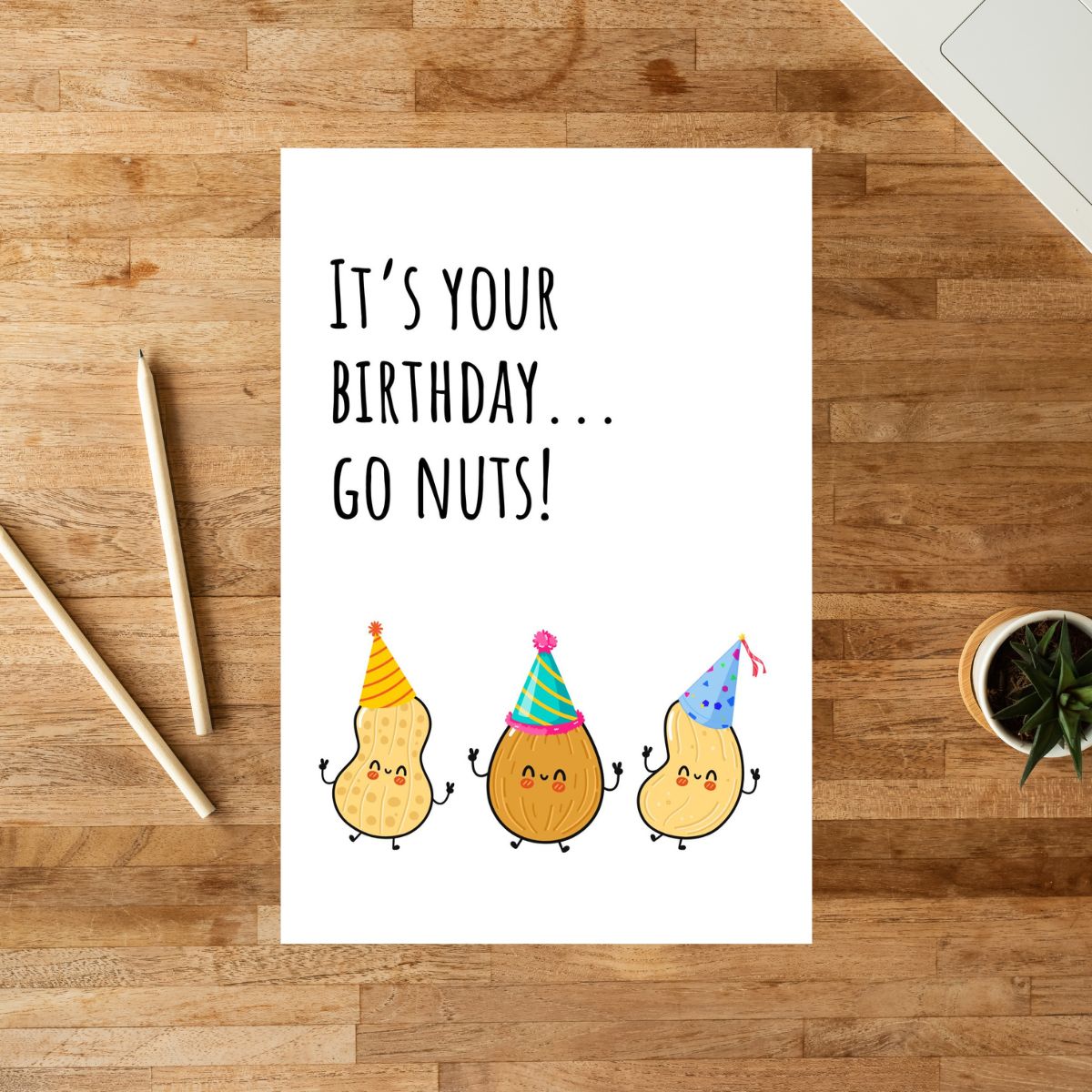 Funny Birthday Card 🥜 | It’s Your Birthday… Go Nuts!