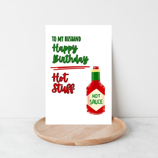 Flirty Birthday Card 🔥 | Happy Birthday, Hot Stuff – Bring the Heat!