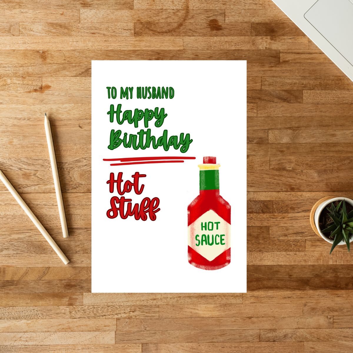 Flirty Birthday Card 🔥 | Happy Birthday, Hot Stuff – Bring the Heat!
