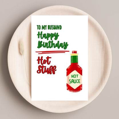 Flirty Birthday Card 🔥 | Happy Birthday, Hot Stuff – Bring the Heat!