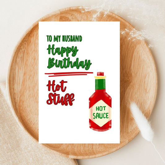 Flirty Birthday Card 🔥 | Happy Birthday, Hot Stuff – Bring the Heat!