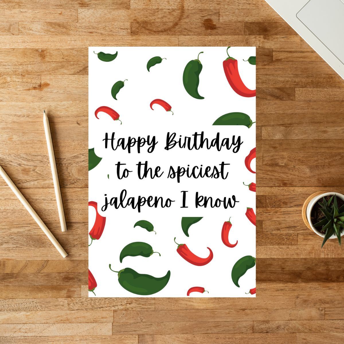 Funny Birthday Card 🌶️ | Happy Birthday to the Spiciest Jalapeño I Know!