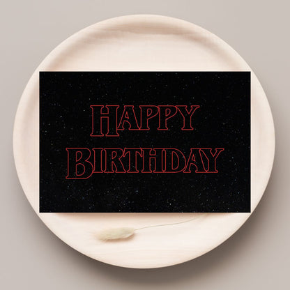 Stranger Things Birthday Card 👾 | Hawkins-Approved & Birthday-Ready!