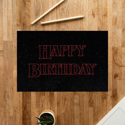 Stranger Things Birthday Card 👾 | Hawkins-Approved & Birthday-Ready!