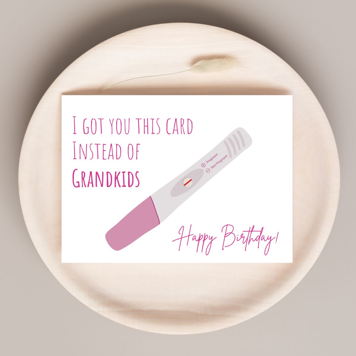 I Got You This Card Instead Of Grandkids, Funny Birthday Card, Rude Greeting, Hilarious Gift, Humorous Card