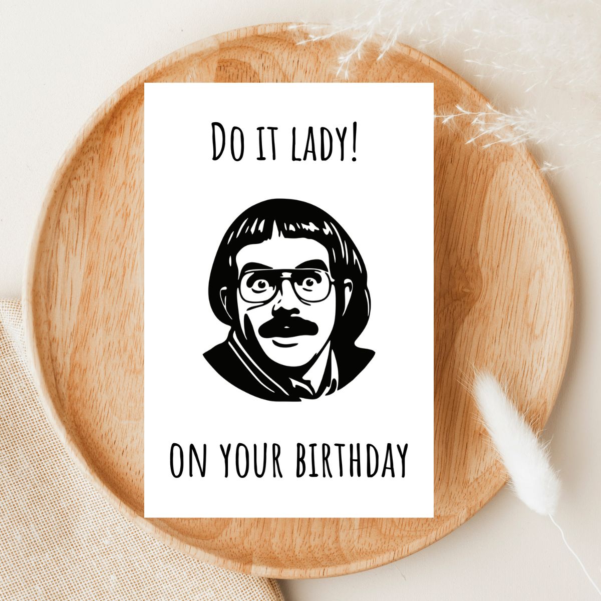 Funny "Do It Lady on Your Birthday" Card 🎉 | Viral TikTok Birthday Card for Her | Hilarious Birthday Greeting Card for Best Friend or Sister