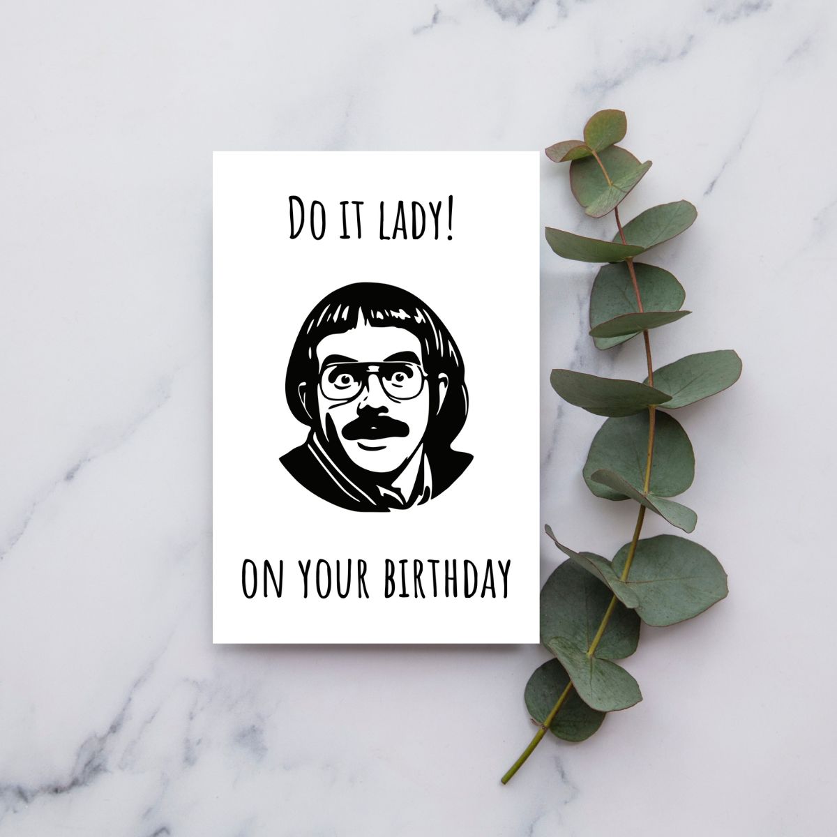 Funny "Do It Lady on Your Birthday" Card 🎉 | Viral TikTok Birthday Card for Her | Hilarious Birthday Greeting Card for Best Friend or Sister