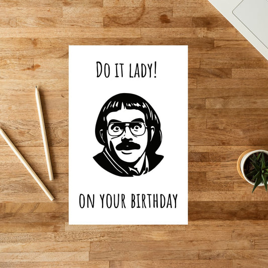 Funny "Do It Lady on Your Birthday" Card 🎉 | Viral TikTok Birthday Card for Her | Hilarious Birthday Greeting Card for Best Friend or Sister